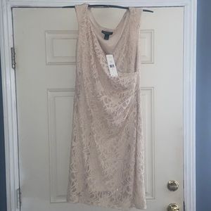 Ralph Lauren Cap-Sleeve Sequenced Lace Dress